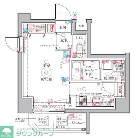 クレヴィスタ亀戸VIの物件間取画像